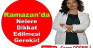 Medical Park Uşak Hastanesi Beslenme ve Diyet Uzmanı Ceren Döğerci'den Ramazan Ayına Özel Beslenme Tavsiyeleri!